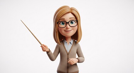 A professional and confident businesswoman with glasses smiles while holding a clipboard and looking toward success