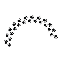 Cat and Dog Paw Footprints