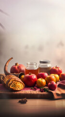 Shanah Tovah Template Design,  Wishing You a Sweet and Joyful