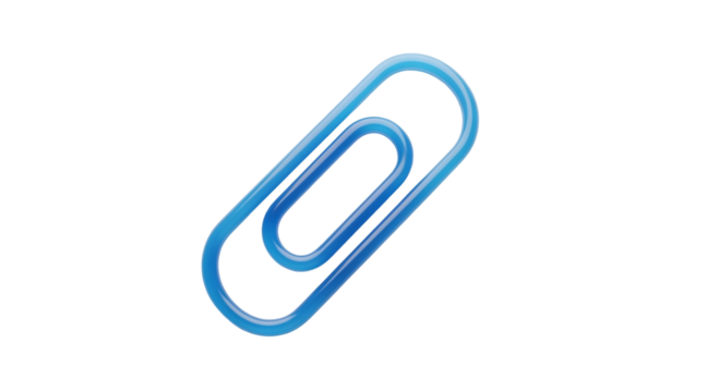 blue paper clip