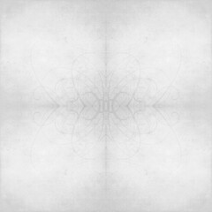 Obraz premium Seamless light gray vintage ornamental pattern with subtle symmetrical scrollwork. Soft textured background ideal for wallpaper, fabric, digital paper, packaging, branding, and elegant decor design.