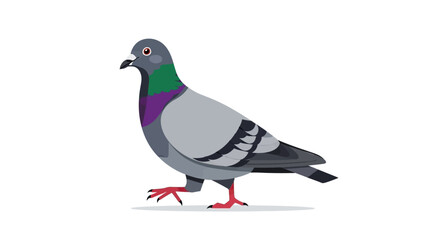 Obraz premium Stylized pigeon artwork displaying vibrant color gradients and streamlined design elements conveying a modern animated style suitable for projects