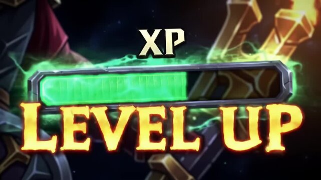 Level Up Game XP Bar.