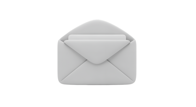 open envelope with message