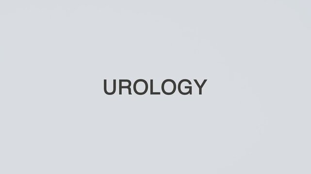 Urology concept word hand holding stethoscope on white background for urinary system monitoring, diagnosis, treatment, prevention, wellness, and kidney and bladder health awareness