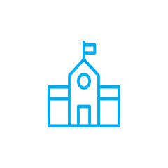 Obraz premium School Building Icon