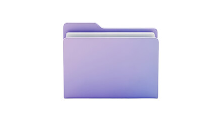 blue folder isolated on white