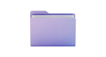 blue folder isolated on white