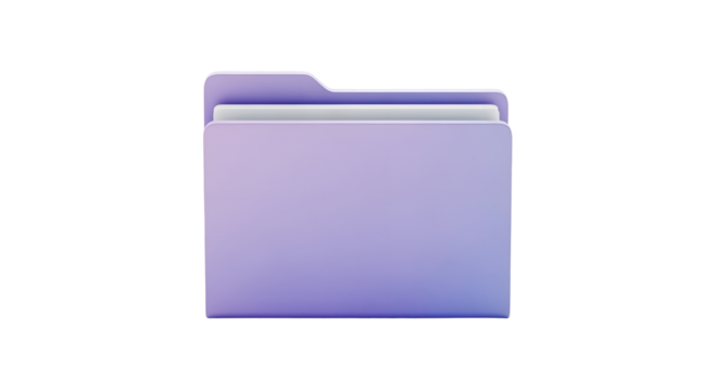 blue folder isolated on white