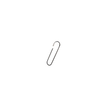 Metal Paper Clip Isolated