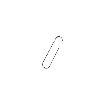 Metal Paper Clip Isolated