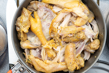 chicken for picnics in the outdoor at horizontal composition