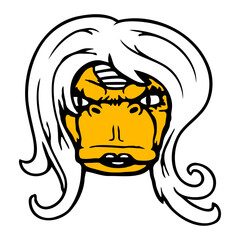 Karen T-Rex Woman Long Hair Female Tyrannosaurus Rex