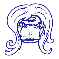 Karen T-Rex Woman Long Hair Female Tyrannosaurus Rex