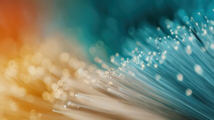 Fiber Optics Technology Abstract Background