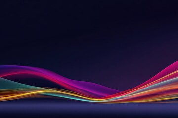 Naklejka premium Abstract Colorful Gradient Waves Background