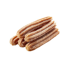 Delicious Sugar-Coated Churros, Traditional Spanish Dessert