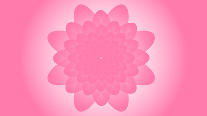 Pink Flower Geometric