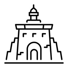 A linear style icon representing great zimbabwe