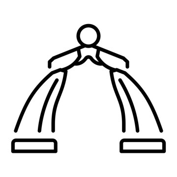 An outline style icon depicting panmunjom