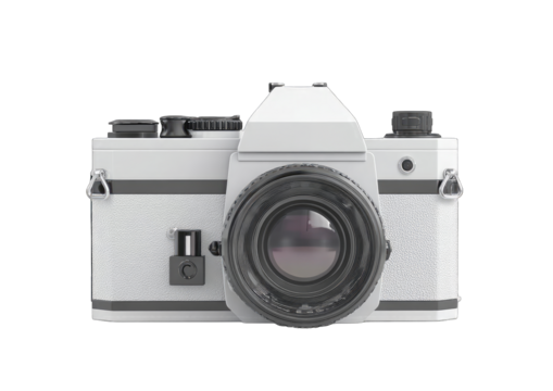 Vintage white camera