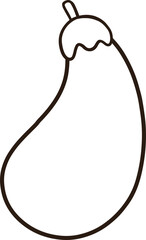 Eggplant appears in the line drawing.