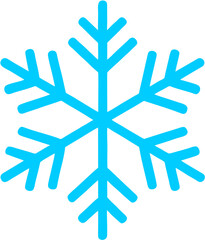 Snowflake icon A simple, elegant illustration for winter and weather-related designs
