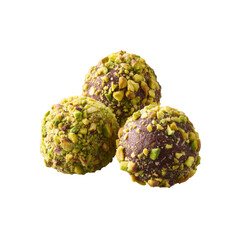 Obraz premium Delicious Pistachio and Chocolate Truffles
