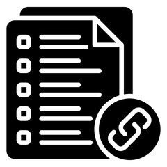 Link Icon Mini Illustration Icon. Use For Modern Concept, Print, Ui, Ux Kit, Web And App Development. Vector Related To Office, Education, Examination And More