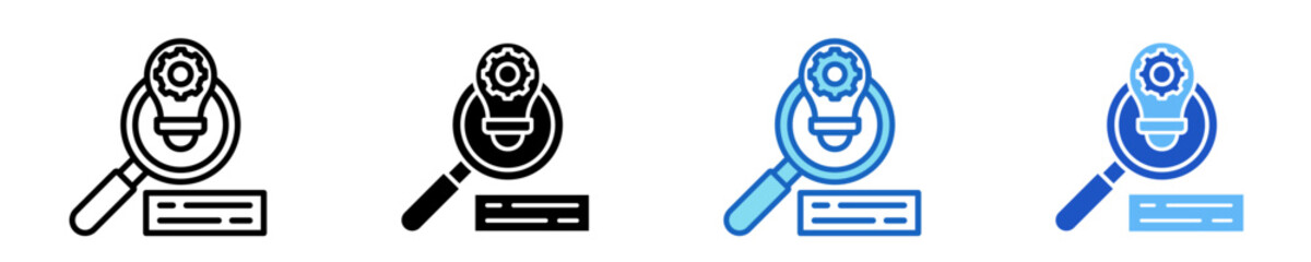 Insight Lens  Icon Set Multiple Style Collection
