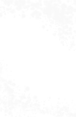 winter snow frame with frost and snowflakes isolated on transparent background.