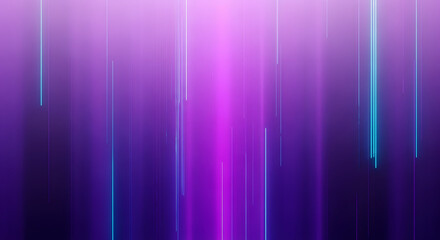 Luminous streams in a vibrant cascade: An abstract composition that explores the harmony between shades of purple and electric blue lines creating a futuristic and dynamic atmosphere, evoking