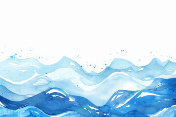 Vibrant ocean waves png paint texture overlay, transparent background