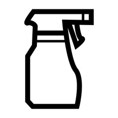 spray bottle outline icon vector