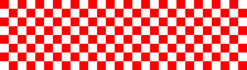 Red and White Checkered Pattern, Race Element with Simple Texture, Detailed Design, Transparent Background