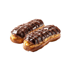 Delicious Chocolate Eclairs with Caramel Filling - Two Pastry Treats