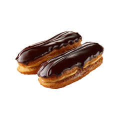 Delicious Chocolate Eclairs with Caramel Cream Filling - Gourmet Pastry