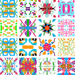 A premium collection of 43 seamless vector patterns featuring colorful geometric, floral, and abstract designs. Perfect for digital projects, fabric prints, wallpapers, packaging, invitations, brandin
