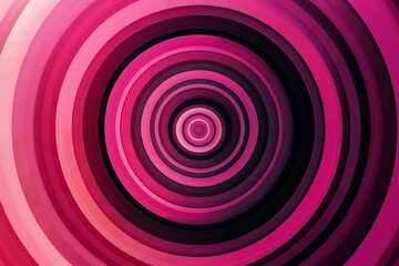 Pink Circular Geometric Pattern with Gradients and Depth