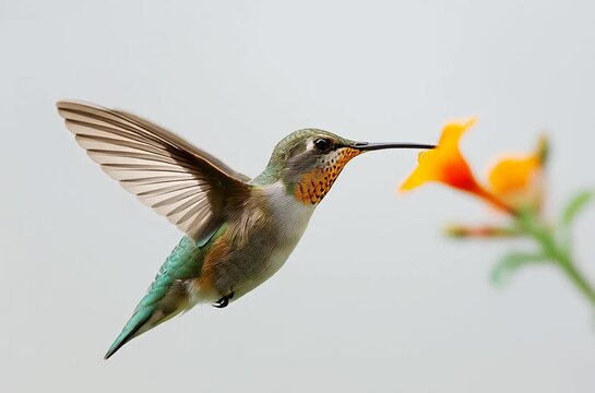 hummingbird, bird, animal, flying, flight, nature, wildlife, humming, wings, feathers, wing, birds, flower, colorful, hovering, fly, feather, wild, small, avian, green, ruby, throated, red, hover