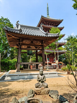 Shido-ji Buddhist Temple the 86th stop on the Shikoku 88 Temple Pilgrimage. 