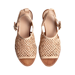 Woven Sandals Summer Shoes Beige Fashion Footwear