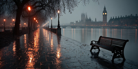 Rainy Evening in London