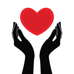 Obraz premium hands holding heart