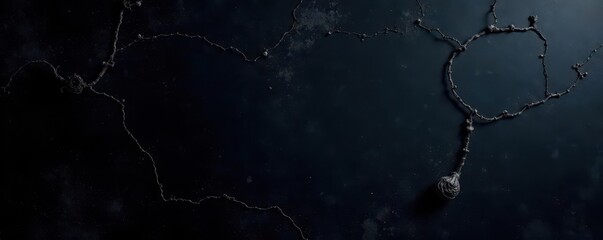 Deep black backdrop, heavily scratched white, antique feel, rustic, concrete, scratch marks