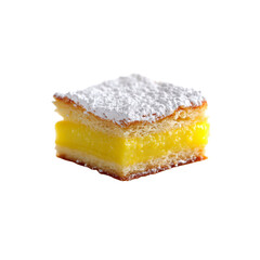 Delicious Lemon Bar Pastry Dessert with Powdered Sugar
