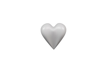 heart shaped heart, white, PNG