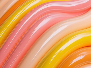 a colorful and wavy background, the image's composition is dynamic and artistic, with a sense of movement, and the colors are vibrant, and it is creating a visually striking and modern impression.