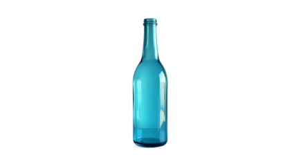 empty glass bottle on white background, bottle of wine, empty glass bottle, 