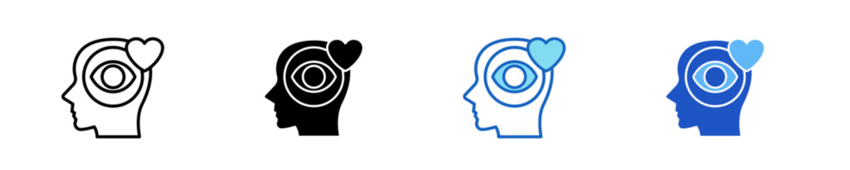 Self-Awareness  Icon Set Multiple Style Collection
